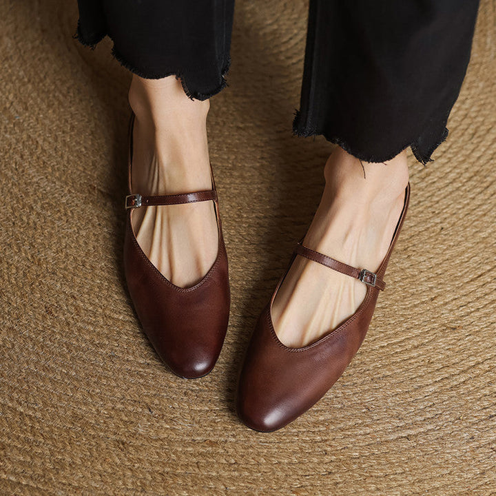 Mule aus echtem Leder Merisa