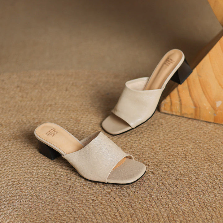 Mule aus echtem Leder