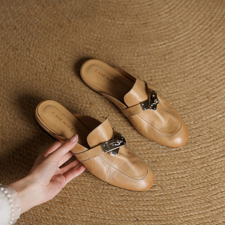 Mules aus echtem Leder Carla