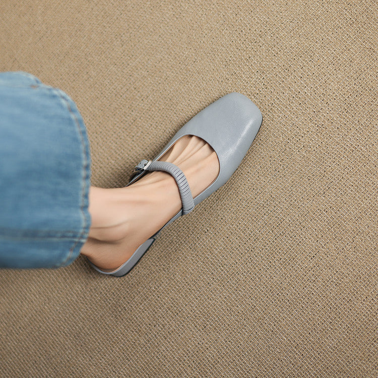 Mule Mary Jane aus echtem Leder Novie