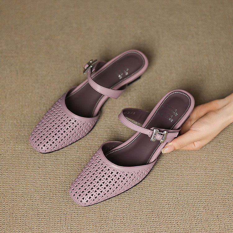 Mule aus echtem Leder Ovia