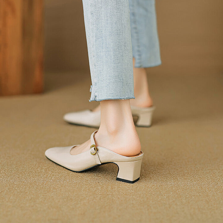 Mule aus echtem Leder Vian