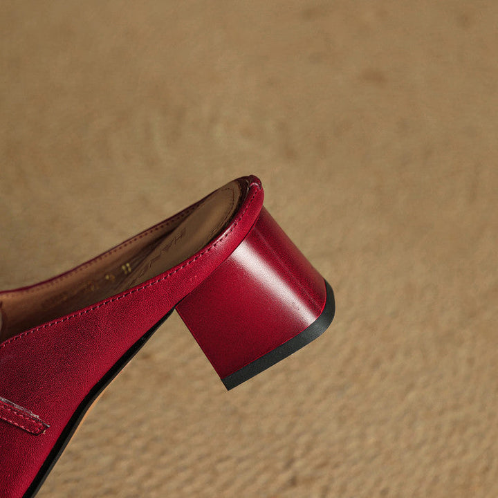 Mule aus echtem Leder Esmer