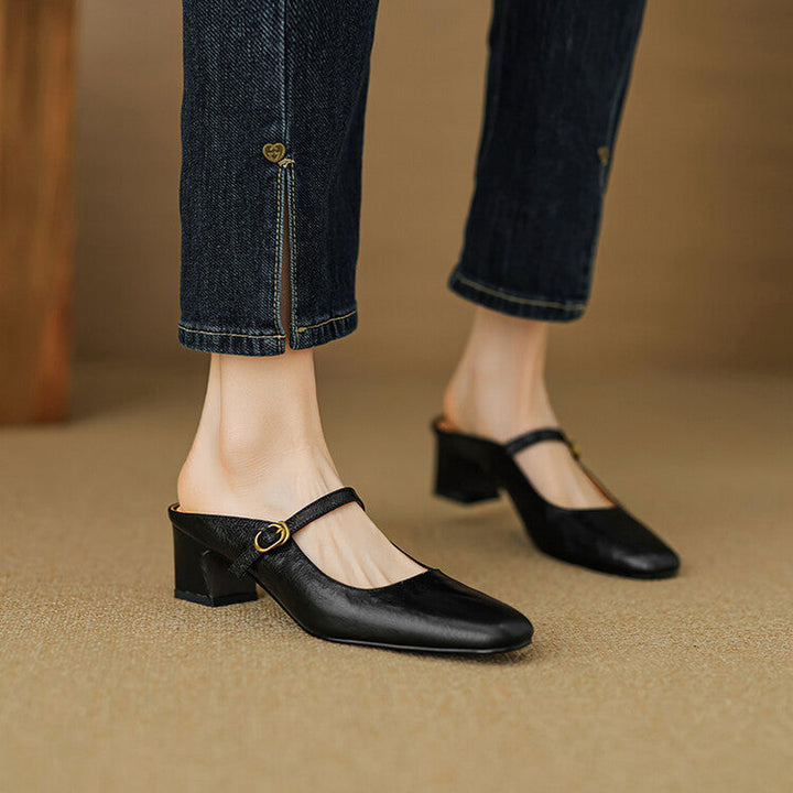 Mule aus echtem Leder Vian
