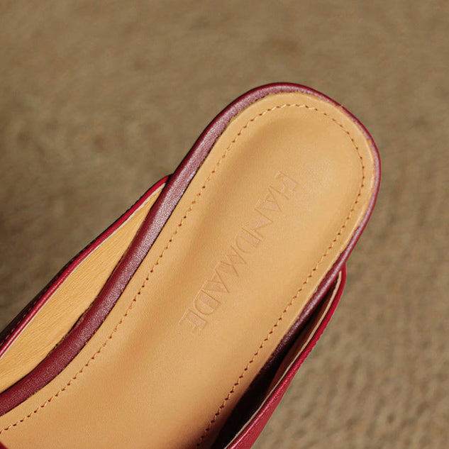 Mule aus echtem Leder Miral