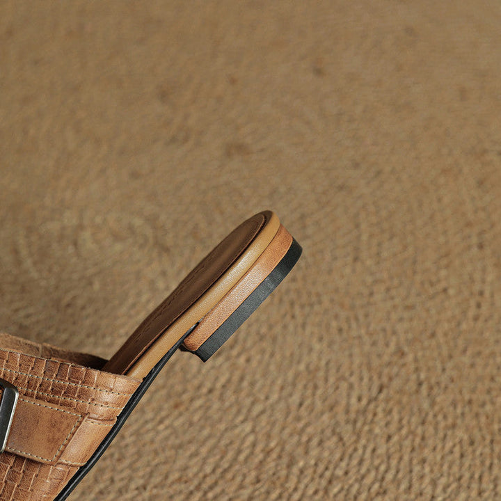 Mule aus echtem Leder Emrie