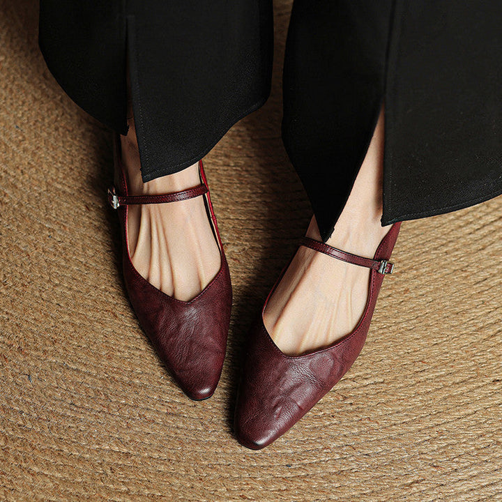 Mule aus echtem Leder Orella