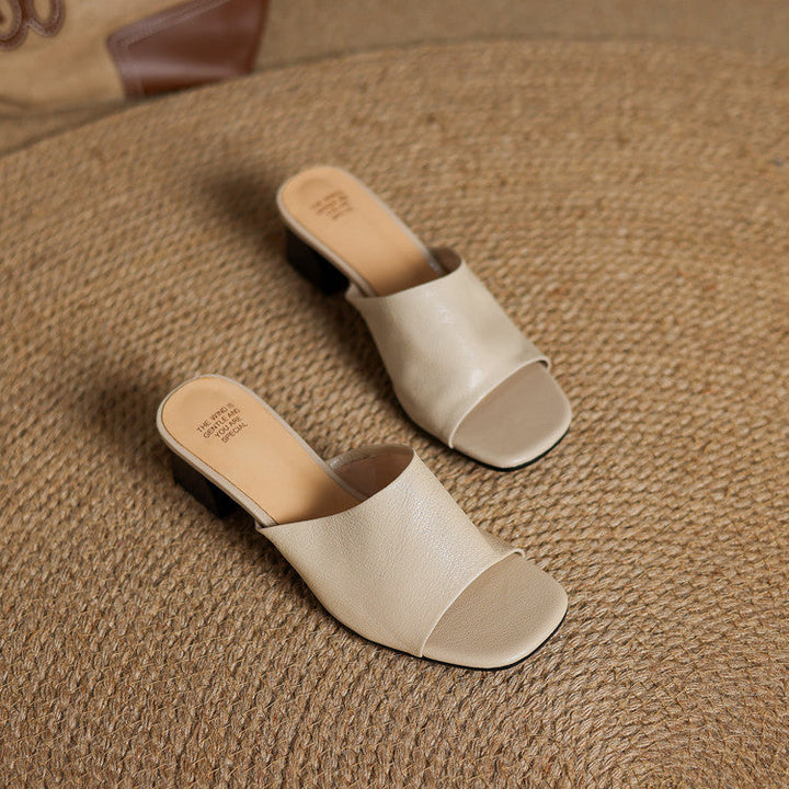 Mule aus echtem Leder