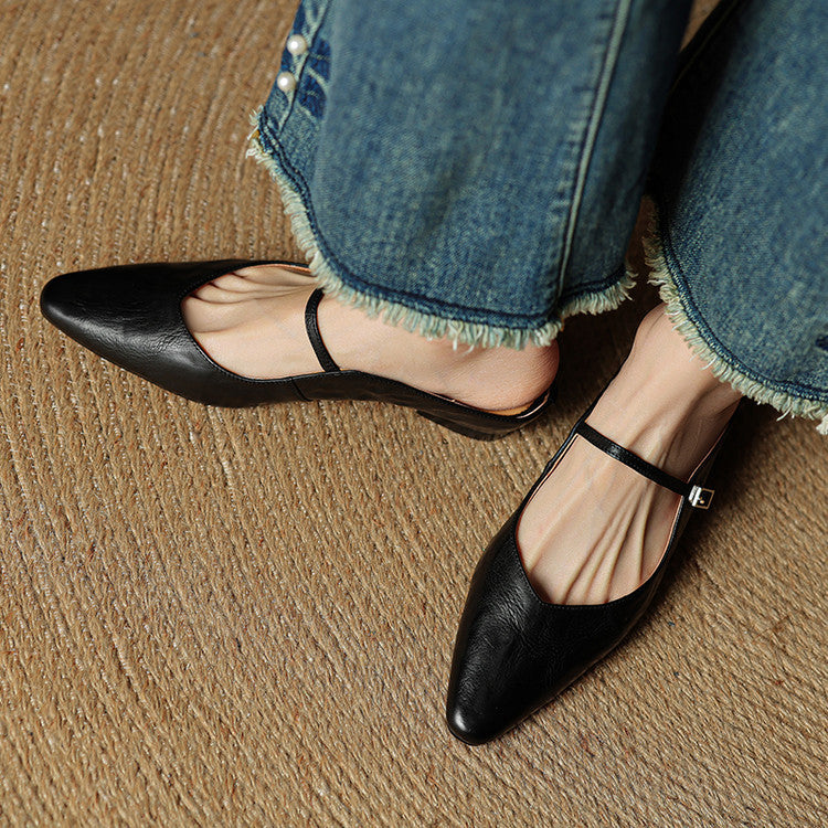 Mule aus echtem Leder Orella