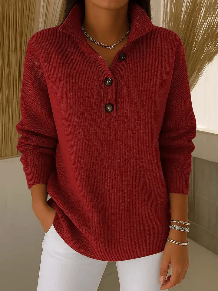 Firenze™ | V-Ausschnitt Polo Pullover