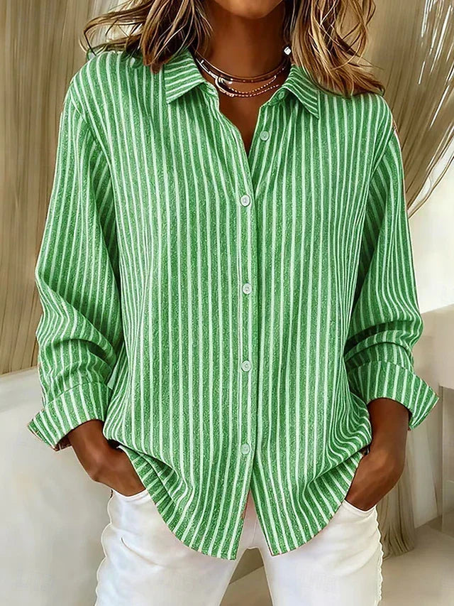 Jacqueline™ | Gestreifte Bluse mit Knöpfen