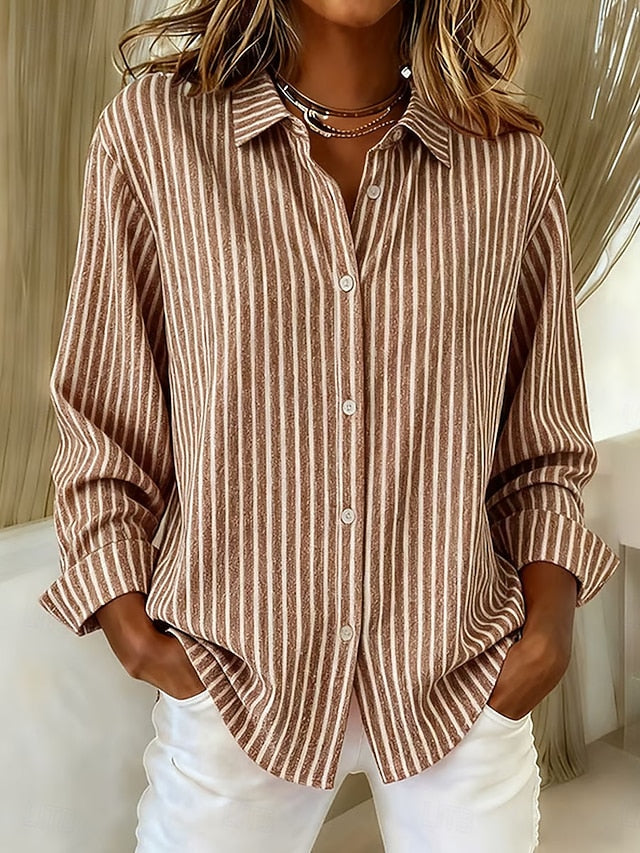 Jacqueline™ | Gestreifte Bluse mit Knöpfen