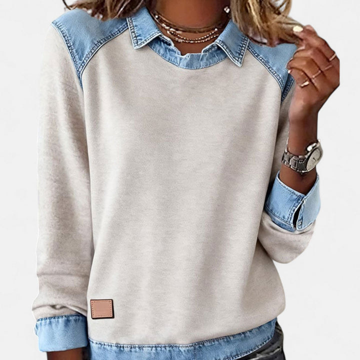 Gloria | Pullover mit Kontrastpaneelen