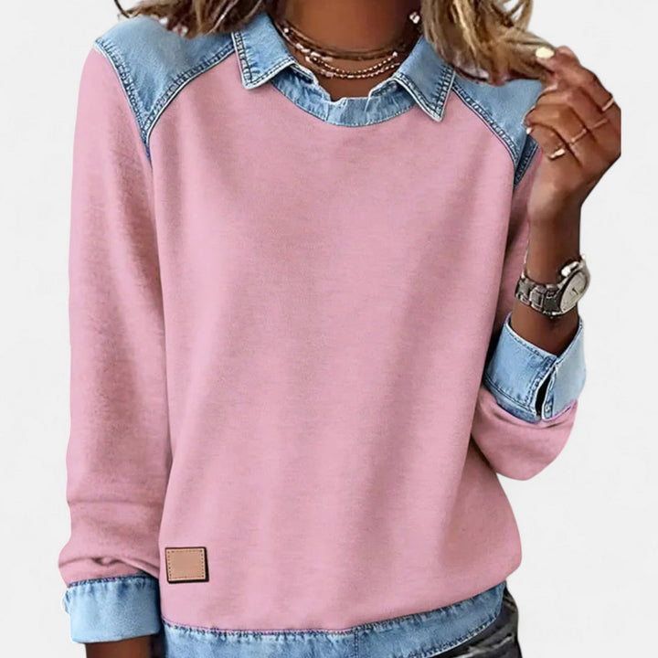Gloria | Pullover mit Kontrastpaneelen