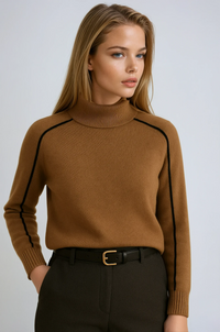 Frances | Eleganter Pullover mit Stehkragen