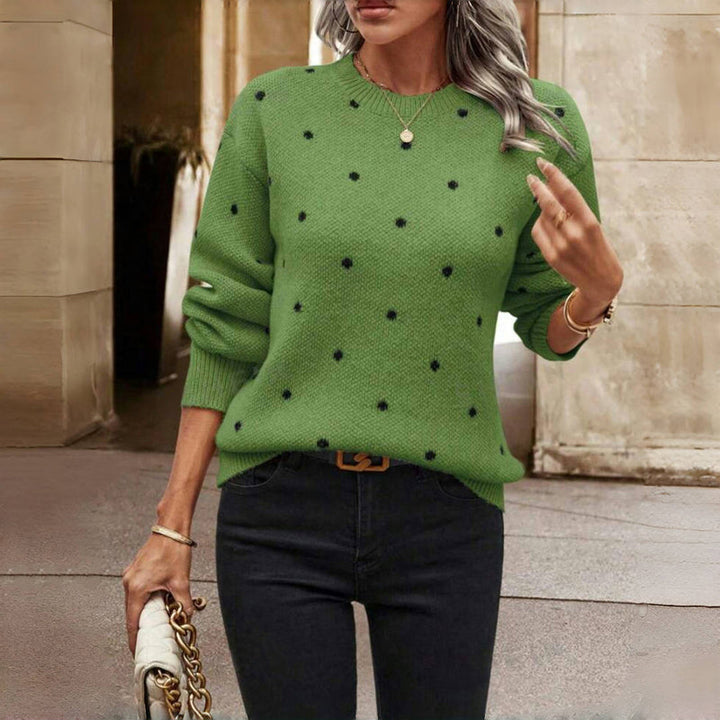 Margherita | Gemusterter Pullover mit Punkten