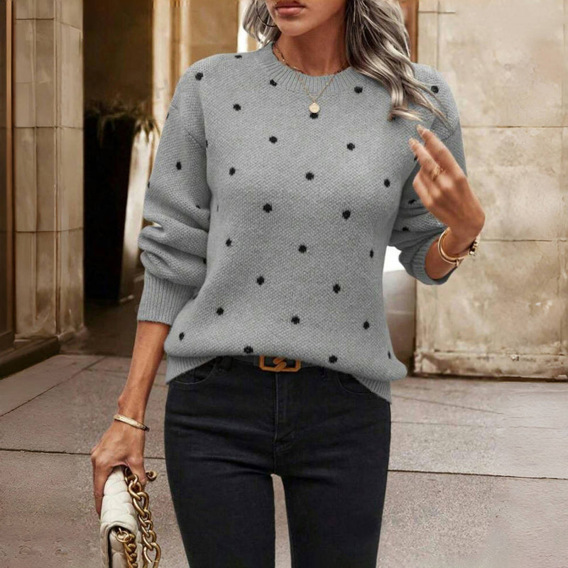 Margherita | Gemusterter Pullover mit Punkten