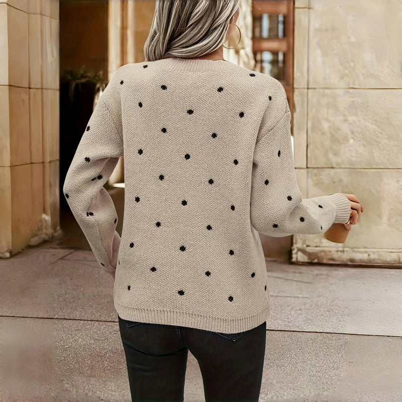 Margherita | Gemusterter Pullover mit Punkten