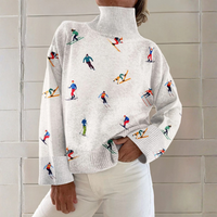 Heidi | Verspielt Hoher Kragen Pullover