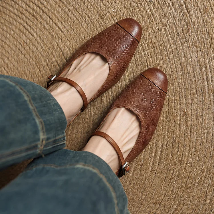 Mule aus echtem Leder