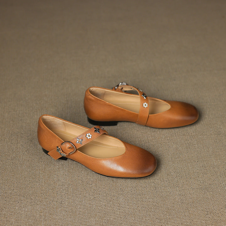 Elda Ballerine aus echtem Leder