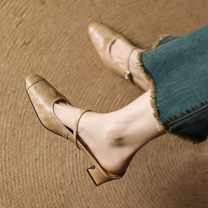 Mule aus echtem Leder
