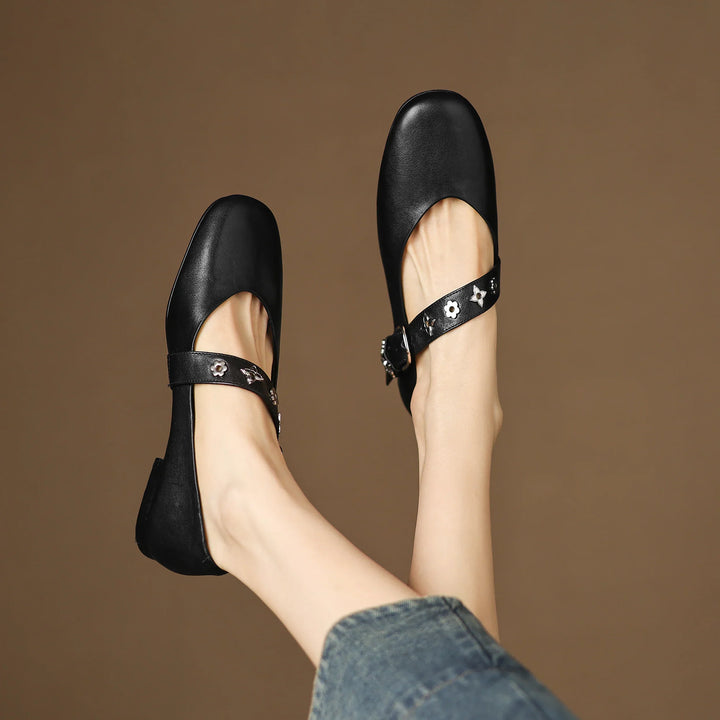 Elda Ballerine aus echtem Leder
