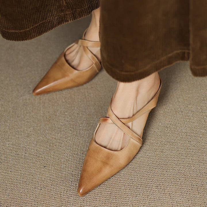 Mule aus echtem Leder Aluna