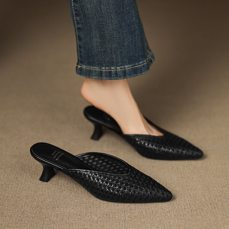 Mule aus echtem Leder Olivia