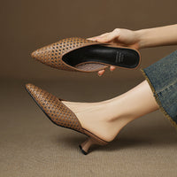 Mule aus echtem Leder Olivia