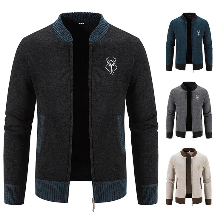 Pieter | Strickjacke für Herren mit Herbstdetail