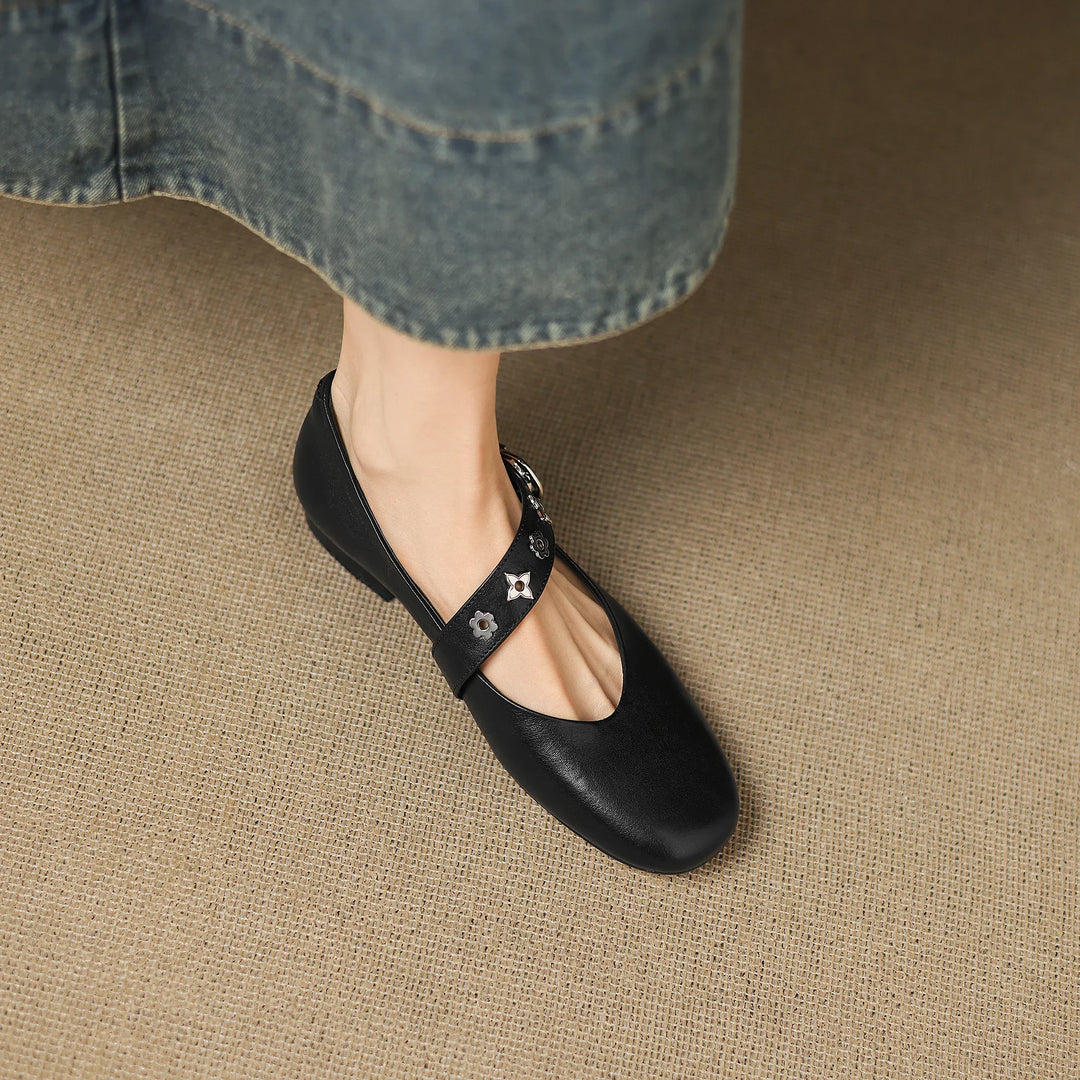 Elda Ballerine aus echtem Leder