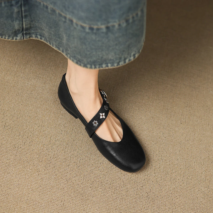 Elda Ballerine aus echtem Leder