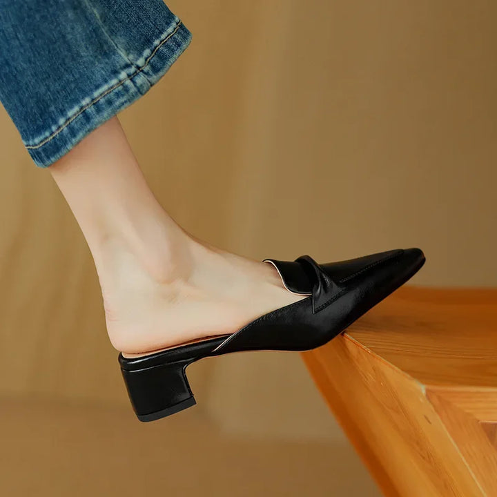 Mule aus echtem Leder Alaya