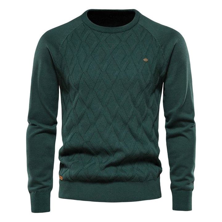 Theodor | Herrenpullover mit Rautenmuster