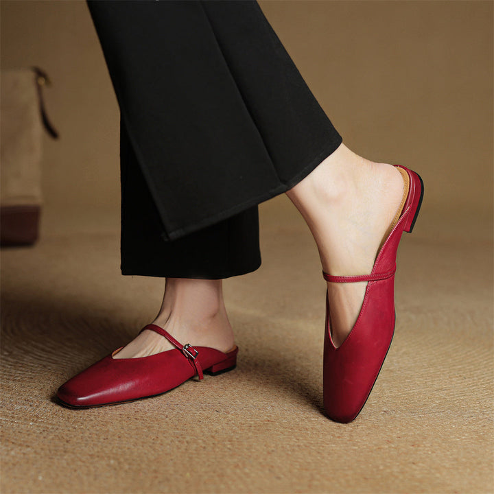 Mule aus echtem Leder Miral