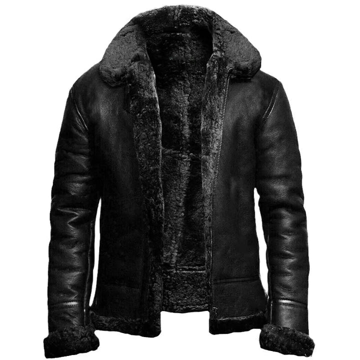 Harold™ | Warme mit Fell gefütterte Pilotenjacke
