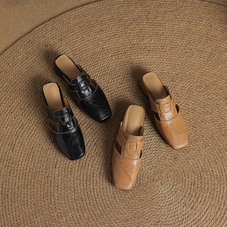 Mule aus echtem Leder Ivora