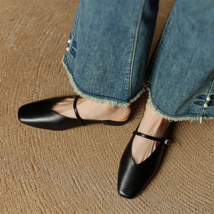 Mule aus echtem Leder Miral