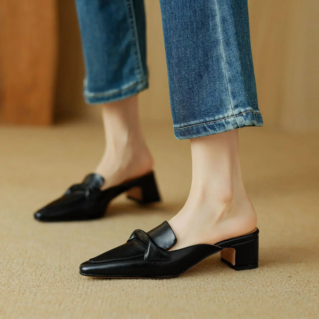 Mule aus echtem Leder Alaya
