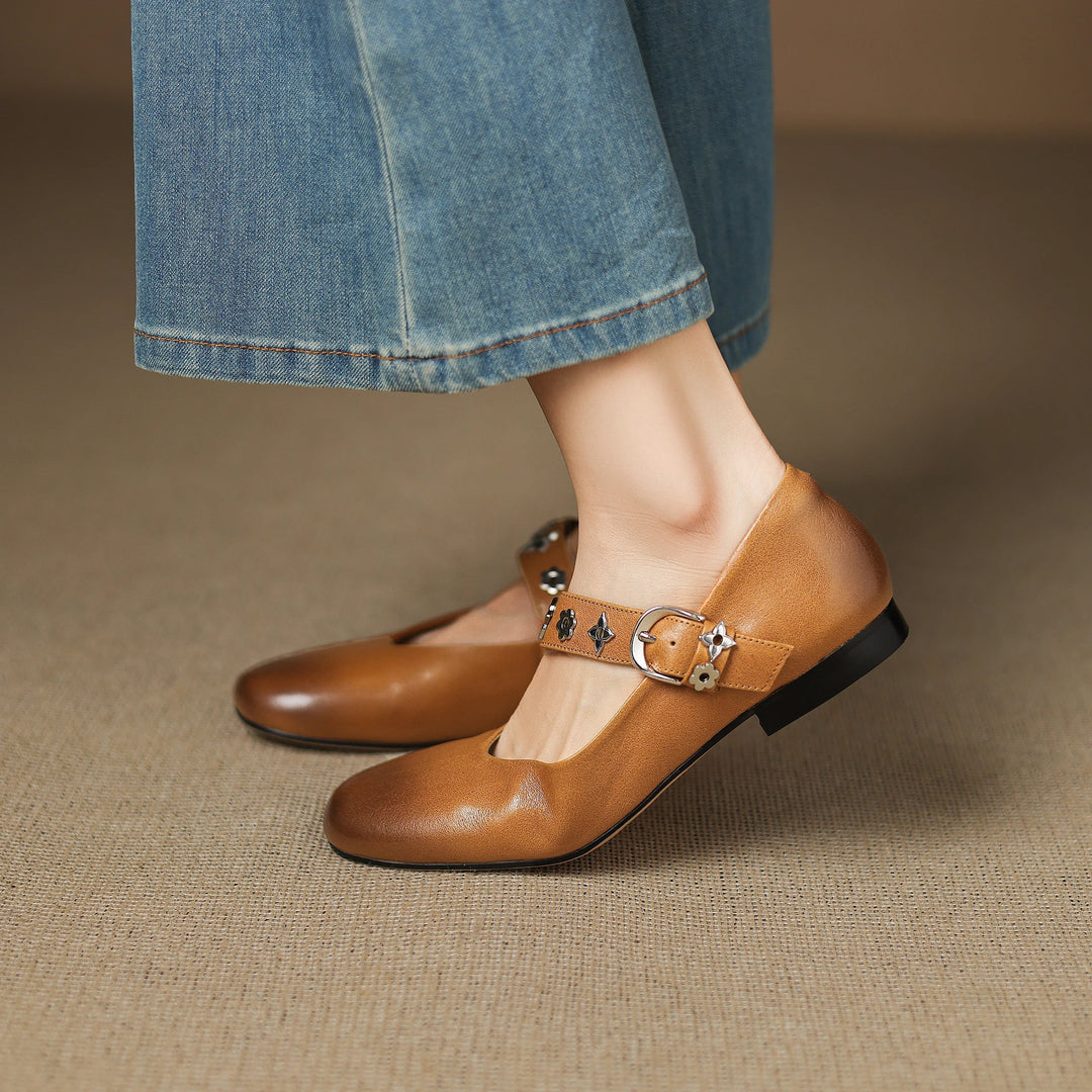 Elda Ballerine aus echtem Leder
