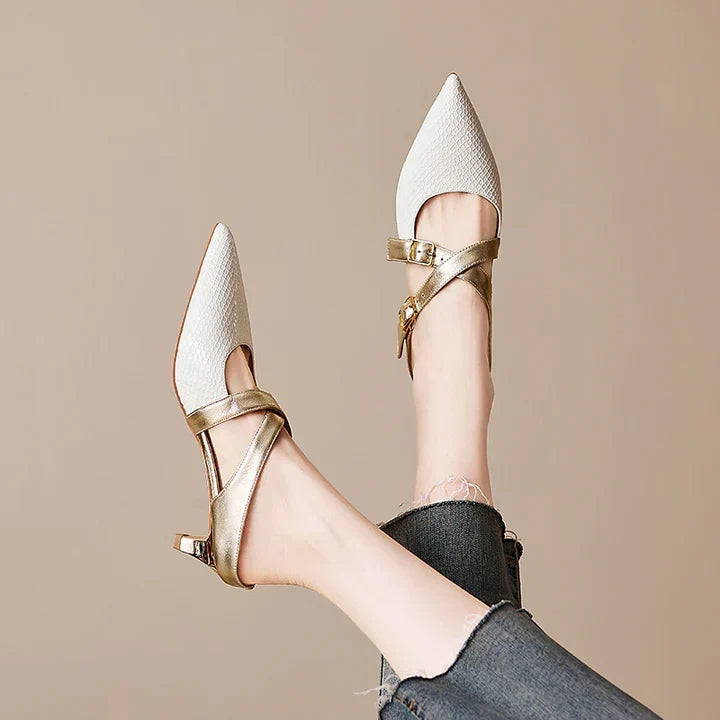 Mule aus echtem Leder
