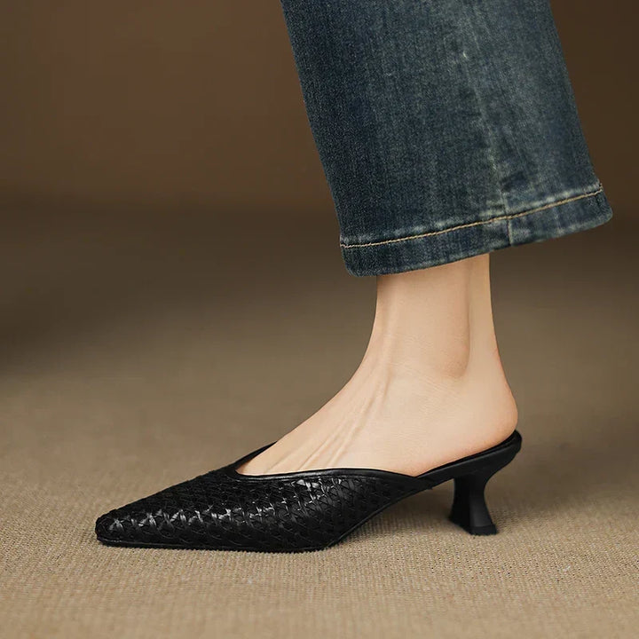Mule aus echtem Leder Olivia
