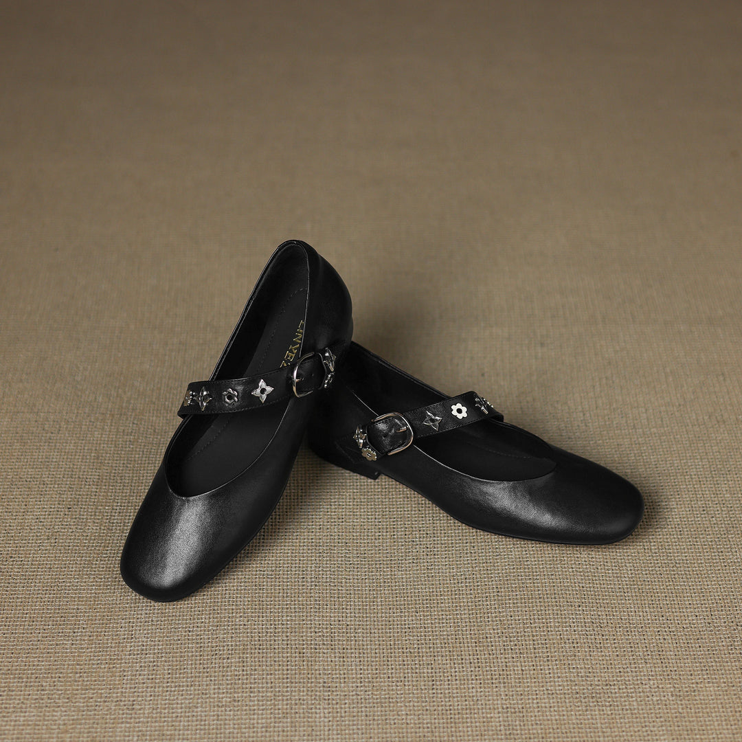 Elda Ballerine aus echtem Leder