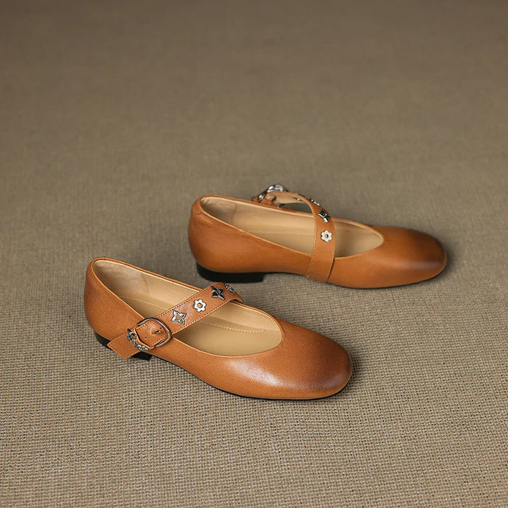 Elda Ballerine aus echtem Leder