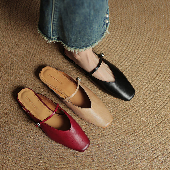 Mule aus echtem Leder Miral