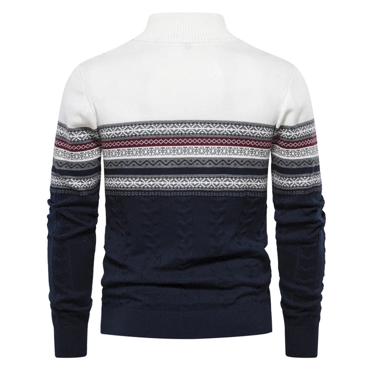 Henry™ - Stilvoller Fair Isle Halbzip-Pullover
