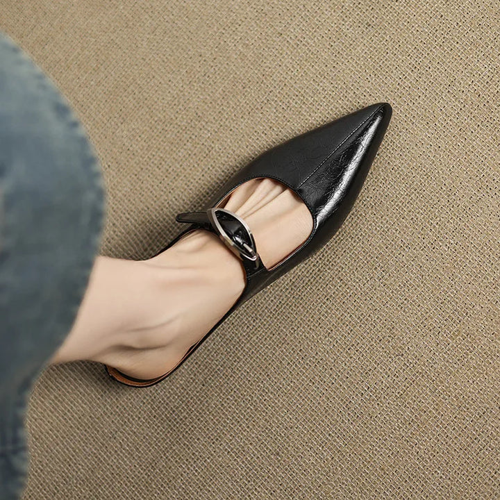 Mule aus echtem Leder Alour
