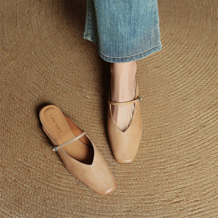 Mule aus echtem Leder Miral