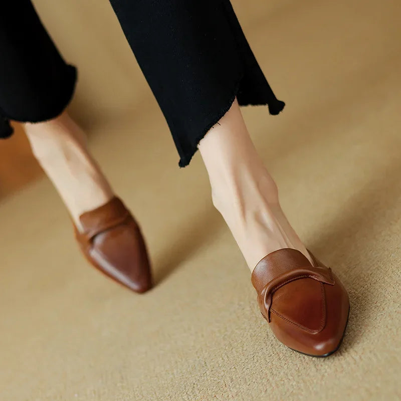 Mule aus echtem Leder Alaya